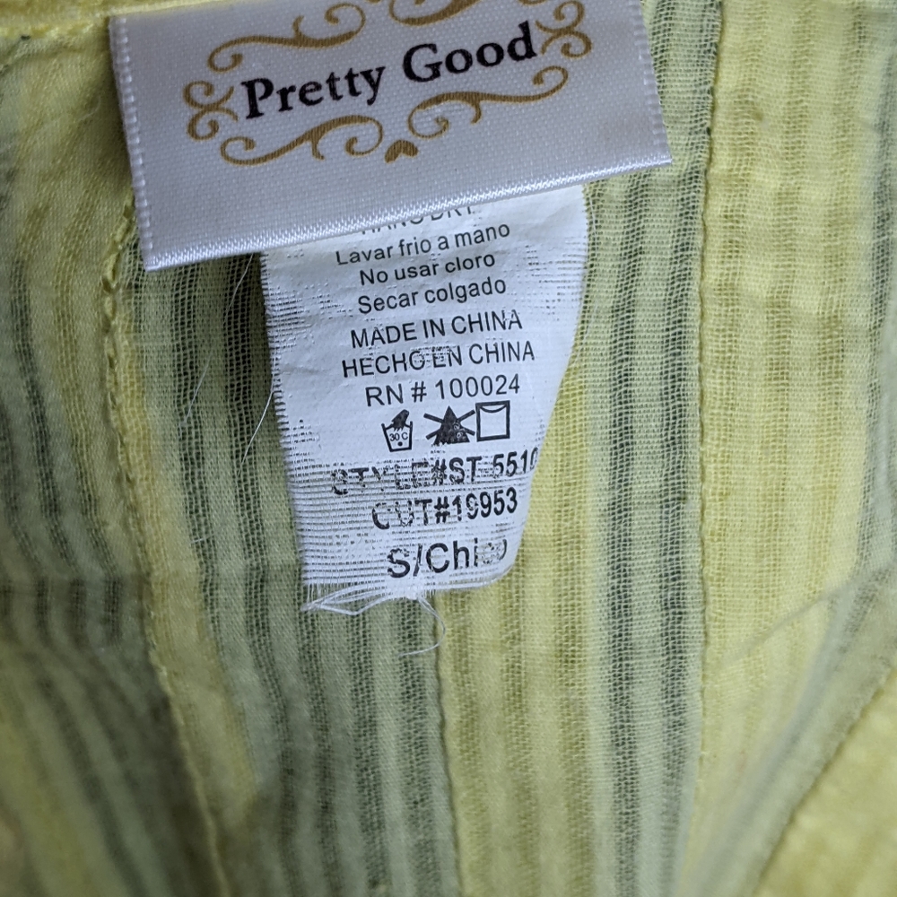 Yellow flowly button down - Picture 9 of 9